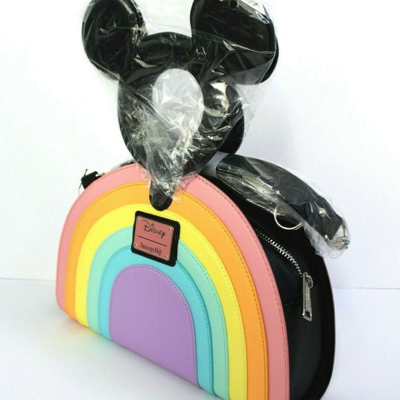 Loungefly Bags Loungefly Disney Mickey Mouse Pastel Rainbow Pride